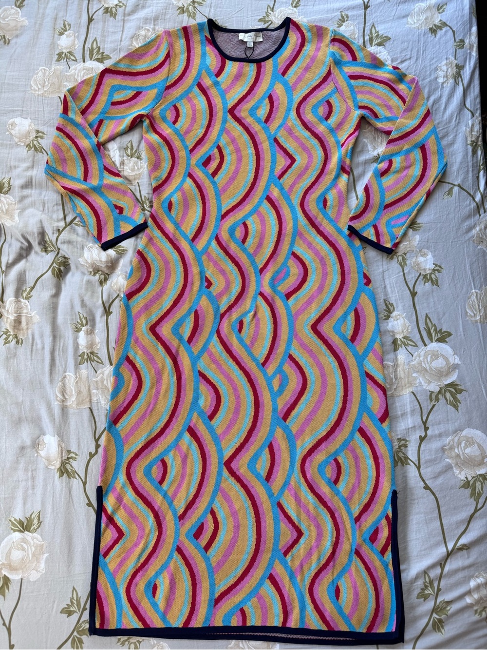 NWT Never Fully Dressed Colorful Knit Midi Dress. Size: 10 - Picture 2 of 8